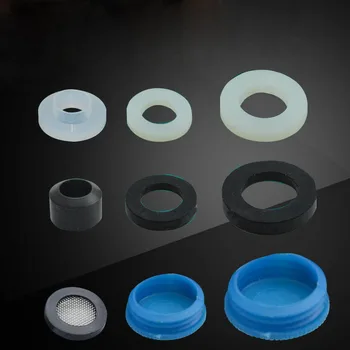 

100pcs Gas Valve Water Intake Corrugated Hose 6/4 Points Silicone Pads Rubber Washers Filter Sealing Gasket Plastic Spacers