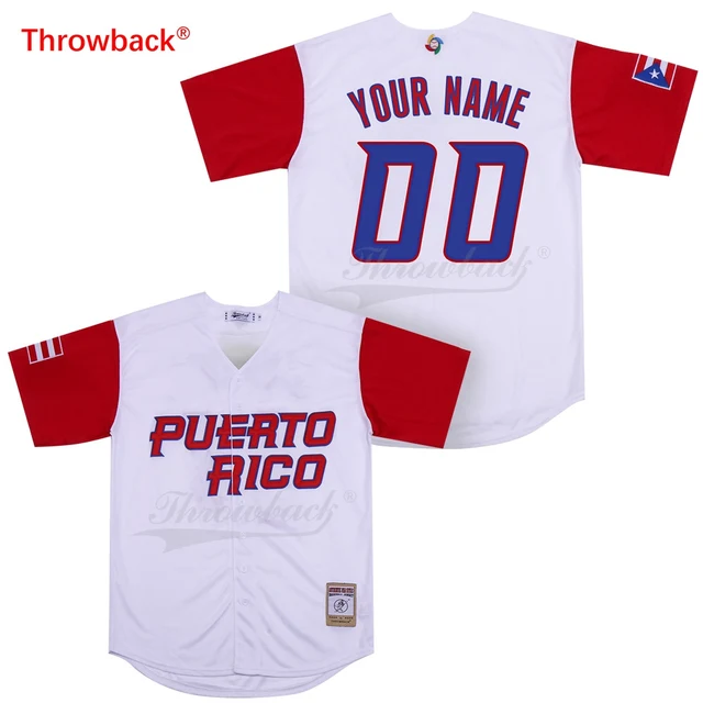Throwback Jersey Men's Puerto Rico Movie Baseball Jerseys Customized