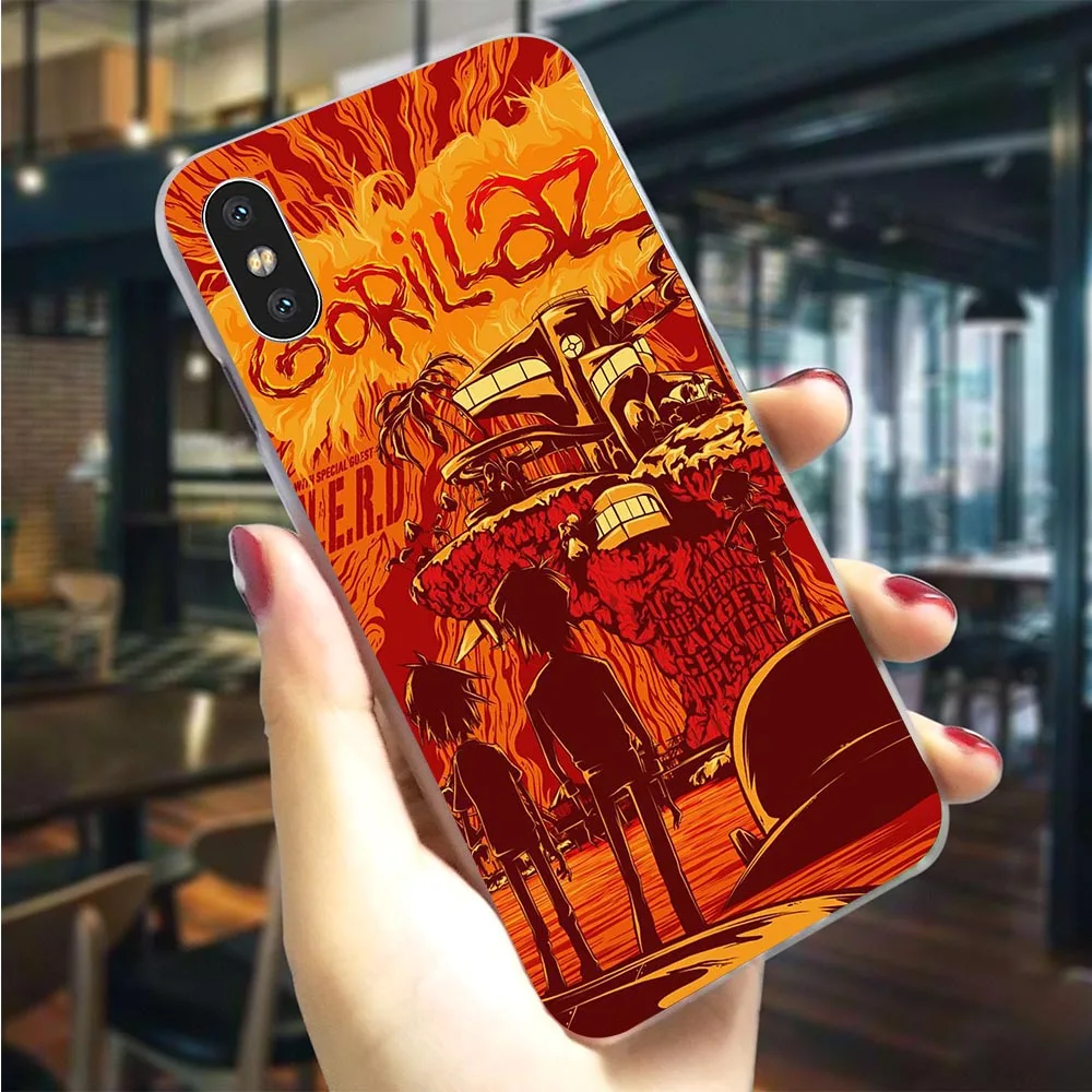Plastic Phone Cover for iPhone 6S Gorillaz band Case for iPhone Xs Max Cases 8 7 Plus 6 X XR 5S SE Plastic Phone Cover for iPhone 6S Gorillaz band Case for iPhone Xs Max Cases 8 7 Plus 6 X XR 5S SE