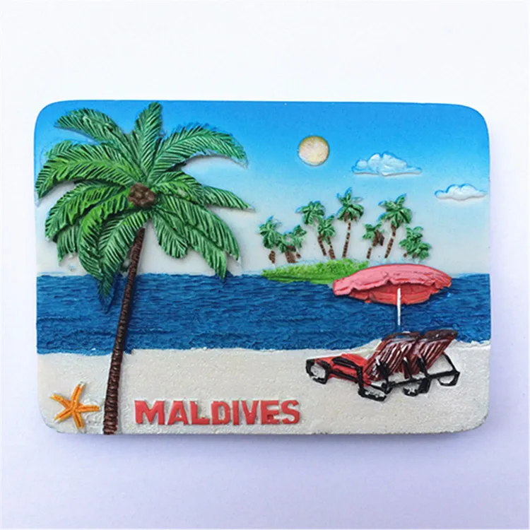 

Maldives tourist souvenir refrigerator stickers