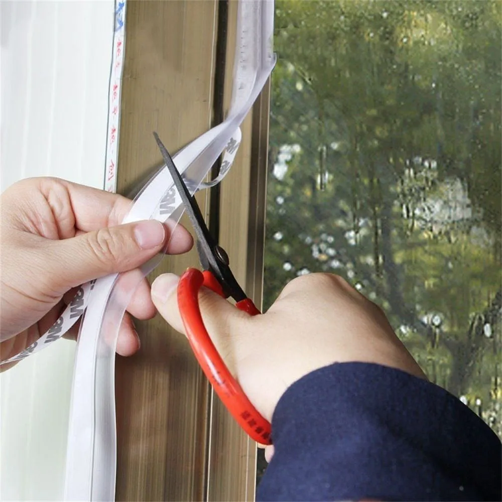 Transparent Windproof Silicone Sealing Strip Bar Door Practical Sealing Strip