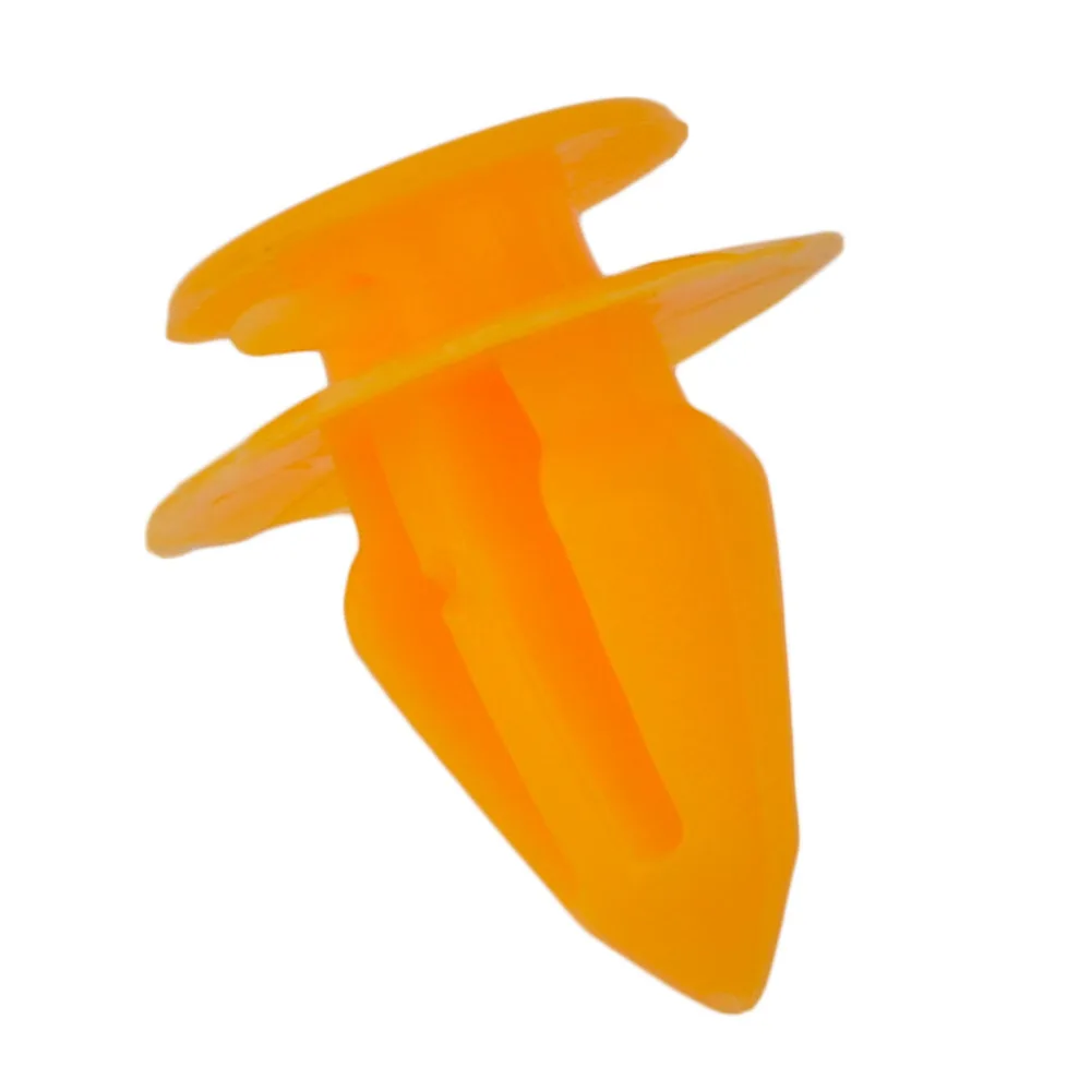 

50pcs 8mm Fastener Buckle Yellow Plastic Car Interior Trim Card Panel Fixed Clamp Vehicle Door Bumper for Ford Carnival Fawkes