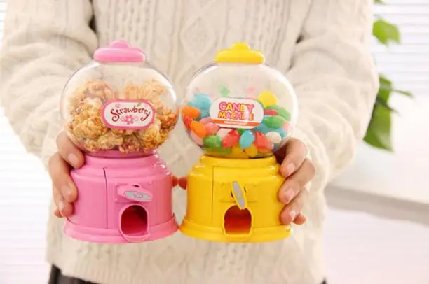 Candy Machine Girl Boy Birthday Favor Box Snack Storage Gumball snack Gum boxes Kid Sweet Toy Vending Coin Bank Party Decor