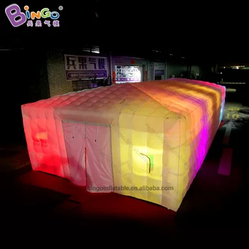 

Free shipping 12x5.5x2.5mH inflatable lighting tent for outdoor display or game customised logo