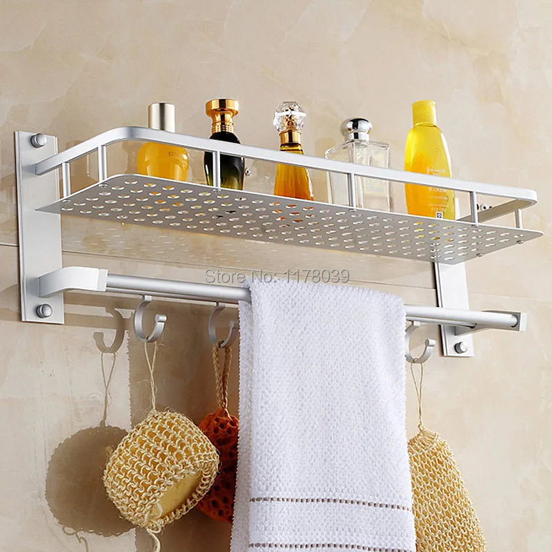 Bathroom Racks And Shelves - Bamboo Shelving Unit in Bathroom Shelves / Towel rack shelf measures 24l x 4d x 10.5h and can be mounted easily.