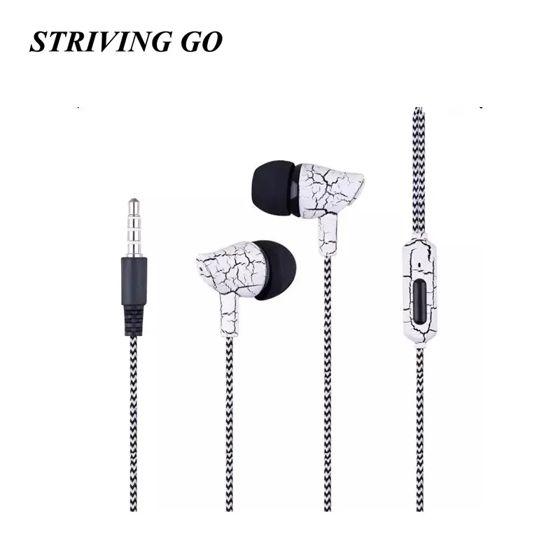 

09 Earphones 3.5mm In-Ear Headset Music Sport Earbuds With Mic for iPhone Xiaomi Samsung PK Bluetooth Earphone S8 Am115 S6 S4