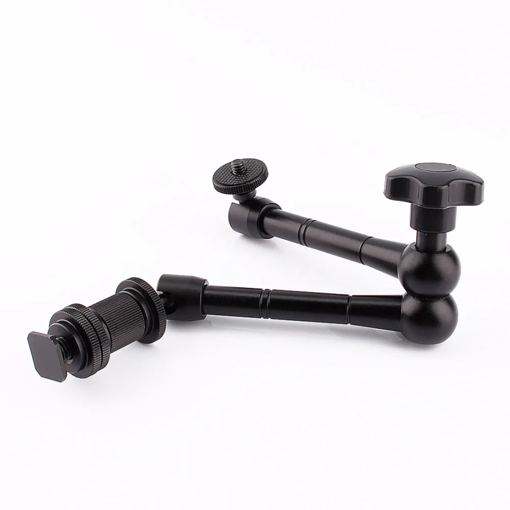 

New 11" inch Adjustable Friction Articulating Magic Arm 1/4" Hot Shoe Mount for Mounting Monitor LED Light DSLR Camera Camcorder