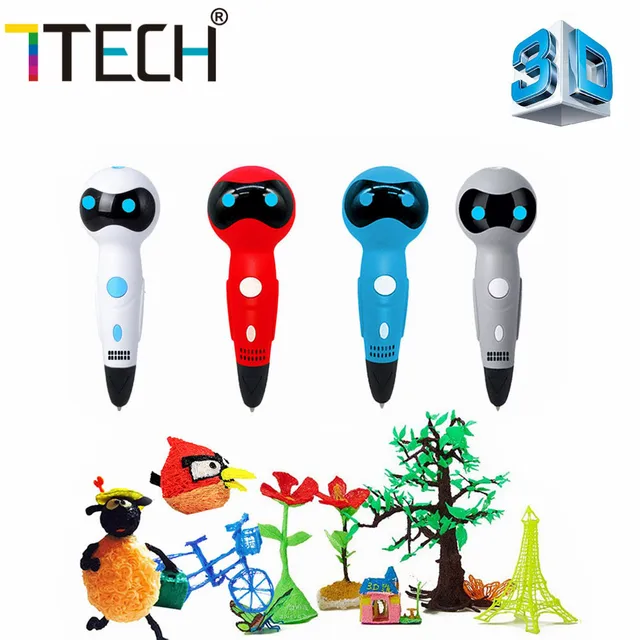 Cheap 7TECH Magic Printer 3D Drawing Pen 1.75mm ABS Filament Printing Consumables Kids Creative Toys Smart 3 D Plastic Pencil New Year