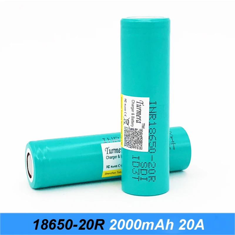 18650 батарея Горячая 20R 3,7 V 2000mAh 20amp Высокая скорость разрядки INR18650-20R для электроинструментов отвертка батарея jy9