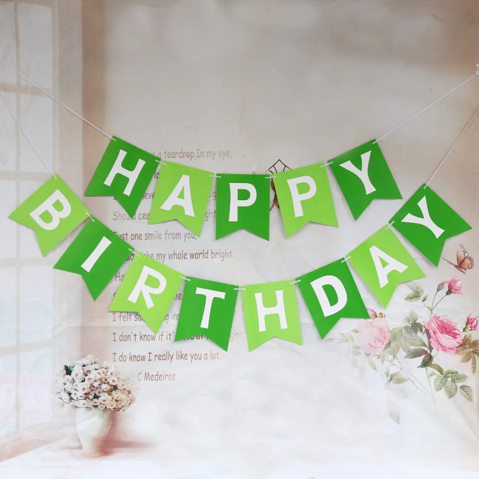 Nouveau 1 Set Joyeux Anniversaire Banniere Vert Fonce Vert Clair Lettre Bruant Papier Guirlande Bebe Douche Fete Decorations Enfants Garcon Fille Aliexpress Nouveau 1 Set Joyeux Anniversaire Banniere Vert Fonce Vert Clair Lettre Bruant Papier Guirlande Bebe Douche Fete Decorations Enfants Garcon Fille Aliexpress