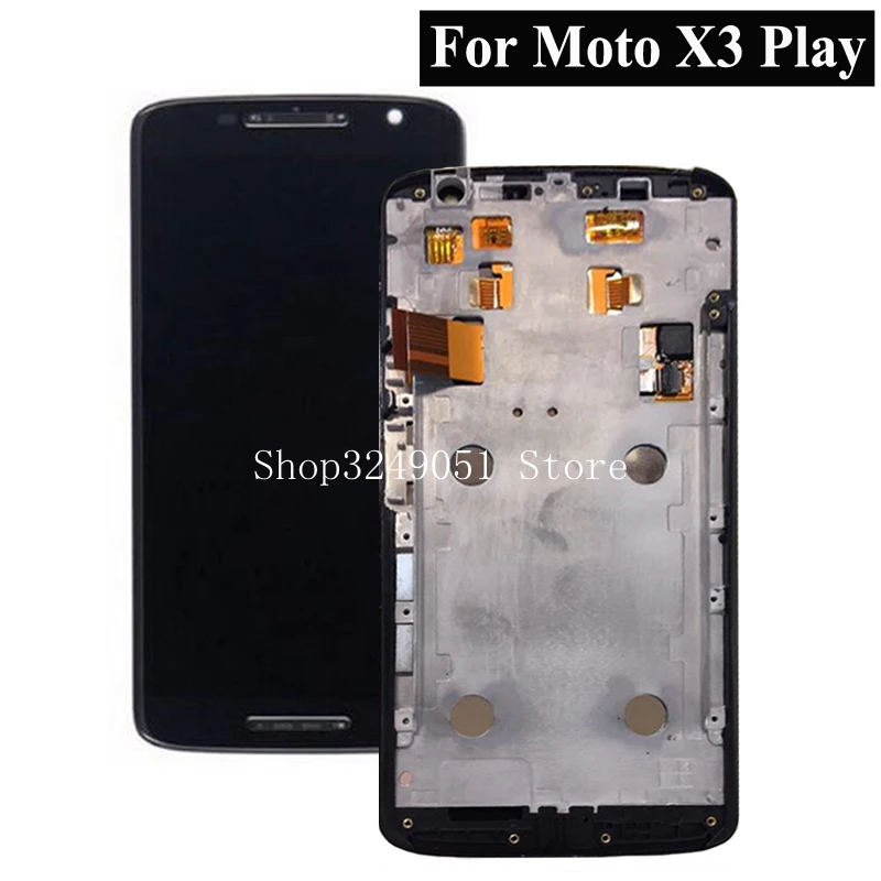 Для Motorola Moto X X3 играть ЖК-дисплей Дисплей XT1561 XT1562 XT1563 Сенсорный экран планшета в
