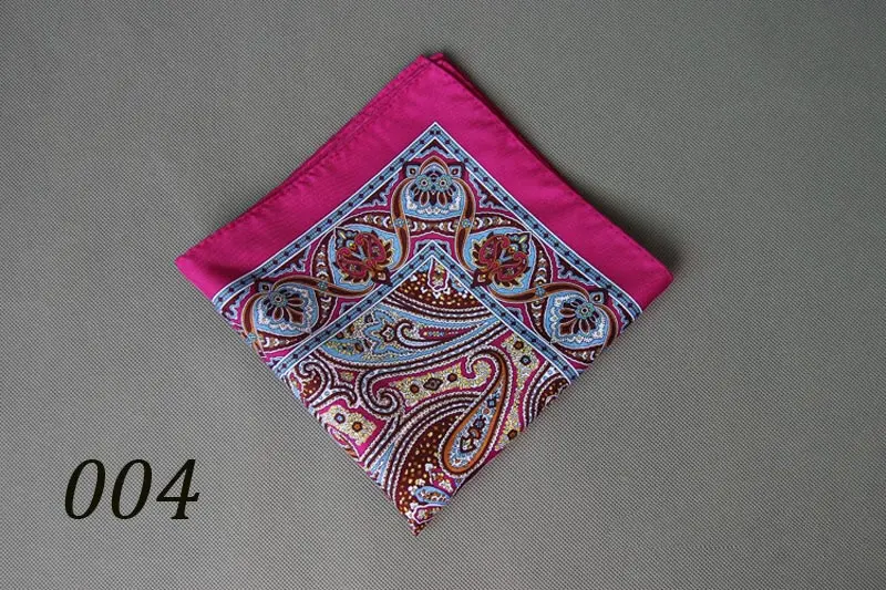 YIFSF02 04 Хит, новинка, популярные, 34x34 см, мужские повседневные носовые платки в горошек с узором пейсли, большие размеры - Цвет: YIFSF02 04