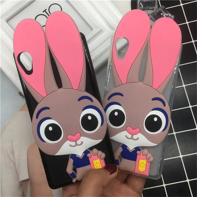 Special Price Soft Silicone Phone Cases for Sony Xperia E5 F3311 F3313 Cases Cute Rabbit Cartoon Back Covers Skin Housing for Sony Xperia E5
