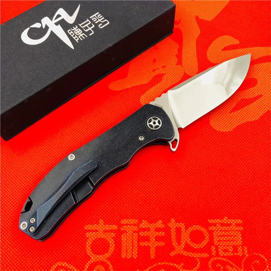 Складной нож CH CH3504 Flipper карманный клинок S35VN с шарикоподшипниками TC4 титановой