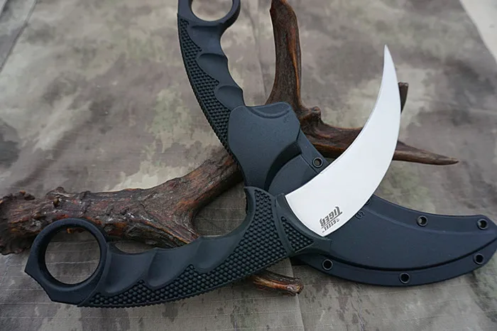 Маленькие фиксированные ножи Karambit из холодной стали VG 1 нож для кемпинга