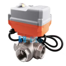 3/" 12VDC 3 Way SS304 моторизованный шаровой клапан, Отзывы положения электрический клапан