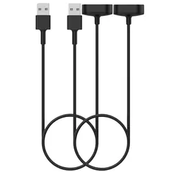 Для Inspire Hr charger 2-Pack 3.3Ft/100 см Замена зарядного устройства USB Кабель зарядного устройства для Fitbit Inspire Hr пульс и