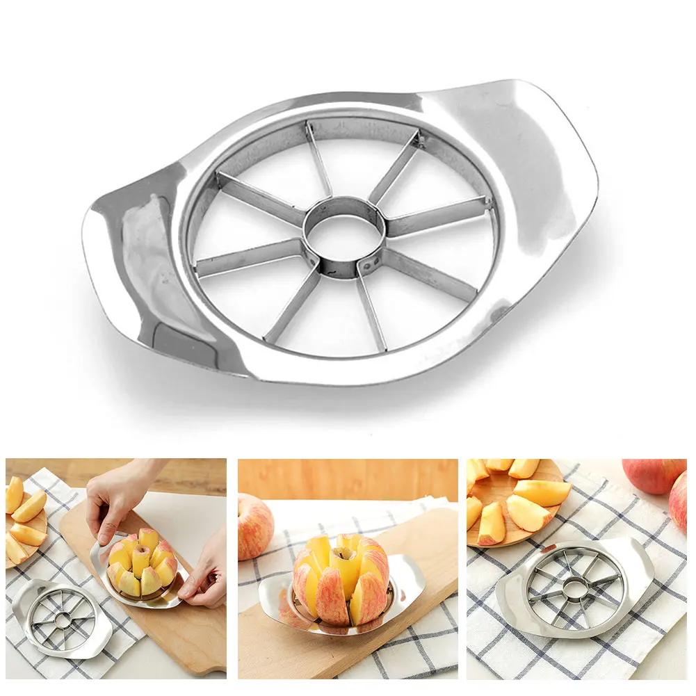 Stainless Steel Fruit Easy Cut Slicer Cutter Divider Peeler Kitchen Accessories FP8