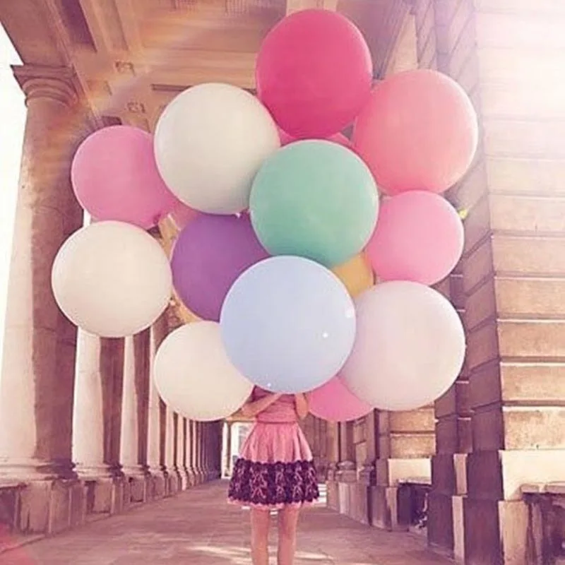 1 шт. 36 дюймов 90 см большой Гигантские Воздушные шары из латекса шары Свадебные украшения надувные гелием воздушные шары Happy День рождения шары