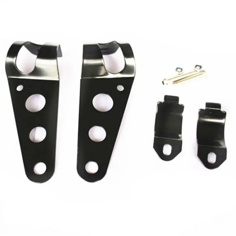 

2x Universal 28-38mm Fork Clamp Headlight Mounting Brackets Motorcycle Dirt Bike Cruiser Chopper Bobber Touring Offroad Scooter