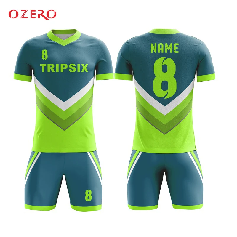 

cheap short sleeve blank soccer training jersey and short