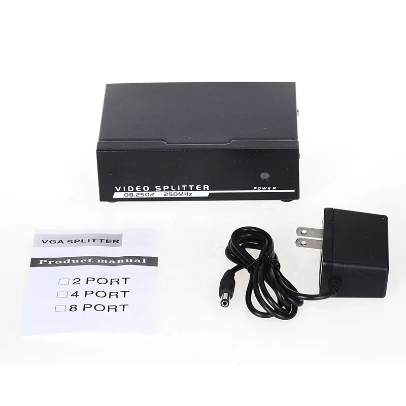 Разветвитель VGA Unnlink 1X2 FHD 1080P @ 60 Гц 1 вход сигнала 2 выход 1*2 разветвители для