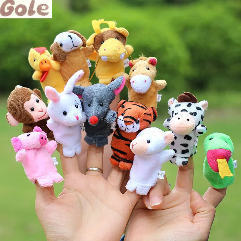 Titeres De Dedo 12 Zodiac Plush Finger Puppets Kids Funny Plush Toy Story Puppet Theater