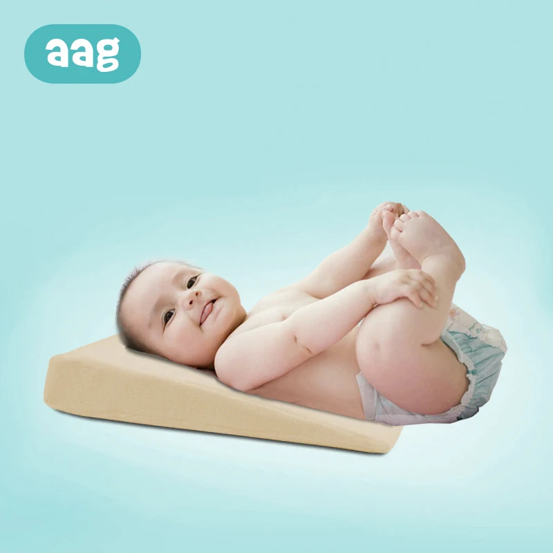 

AAG Baby Pillow Anti-spit milk Nursing Triangular Slope Infant Newborn Sleep Positioner Support Pillow Cushion Memory Foam 20