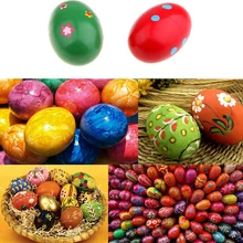 5 шт./компл. детские игрушки DIY креативное моделирование деревянные пасхальные яйца и ролевые игры кухня игра еда детская игрушка с пигментом