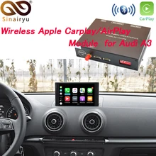 Sinairyu Aftermarket OEM Беспроводной Apple CarPlay A3 A4 A5 A6 A7 A8 Q3 Q5 Q7 MMI решение модернизации с обратным Камера для Audi