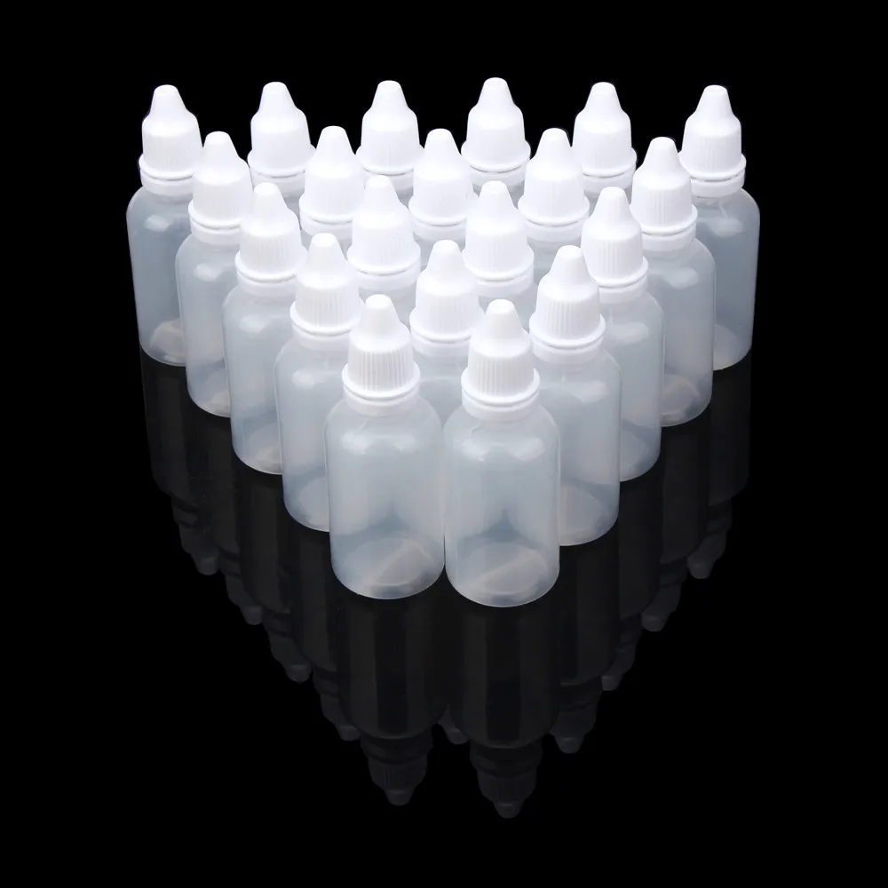 OutTop 100 шт 20 мл/30 мл/50 мл пустые пластиковые сжимаемые бутылки-капельницы жидкая капельница для глаз многоразовые бутылки пластик C2018 DEC19