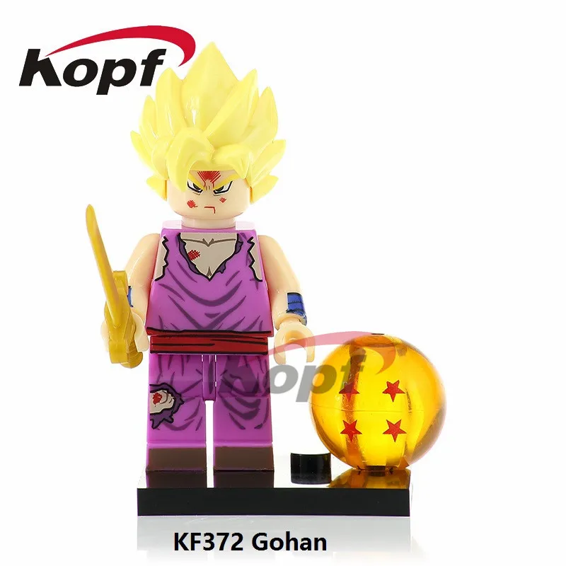 Одиночная строительных блоков Dragon Ball Z Majin Boo Android 16 Dyspo Kaio Shin Goku Ssj Xeno фигурки Детские модельные игрушки KF497 - Color: KF372 Without Box