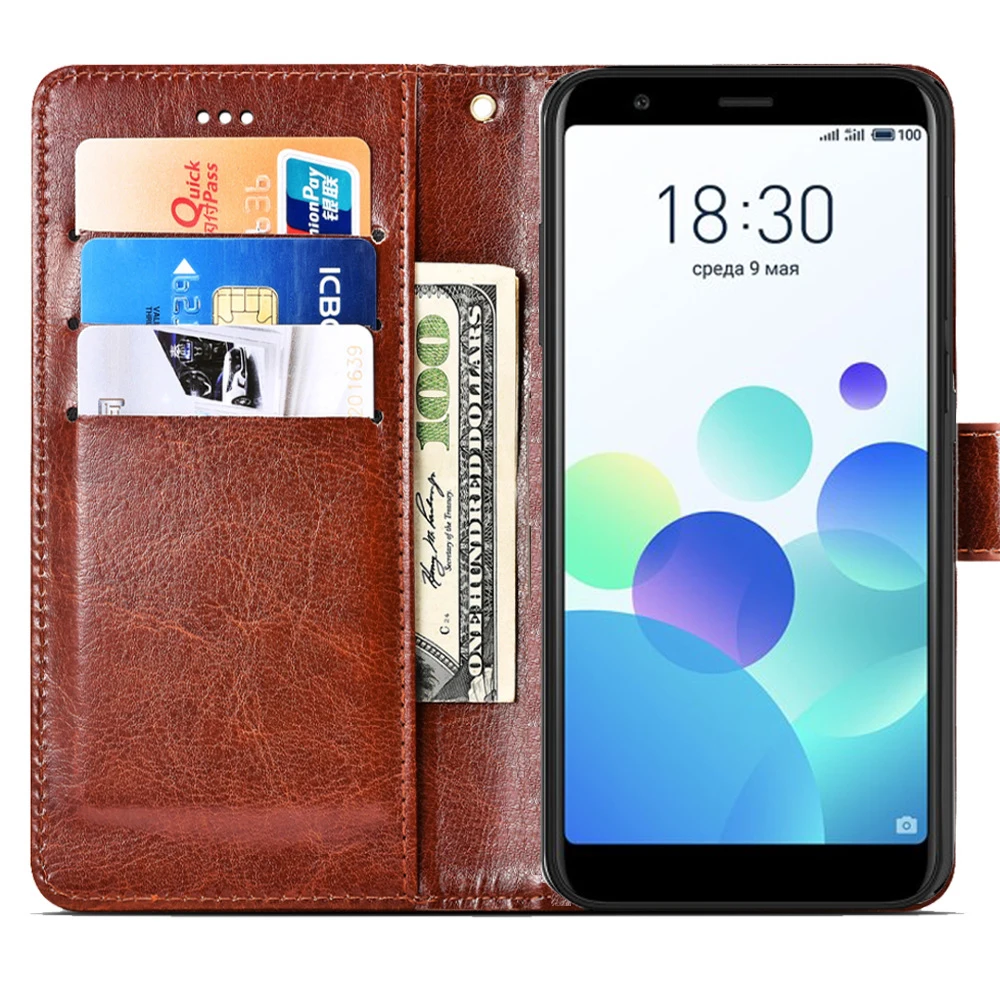 محفظة حالة ل Meizu M8C فليب أغطية جلد على M810 M810H M810L Kickstand واقية غطاء ل Meizu M8C M 8C الهاتف حقيبة حالات