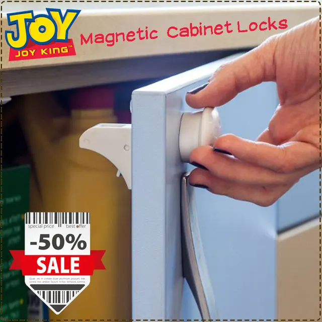 Child Kids Baby Safety Slide Lock Magnetic Cabinet Locks Drawers Child Kids Baby Safety Slide Lock Magnetic Cabinet Locks Drawers Plastic Furniture Protection Door
