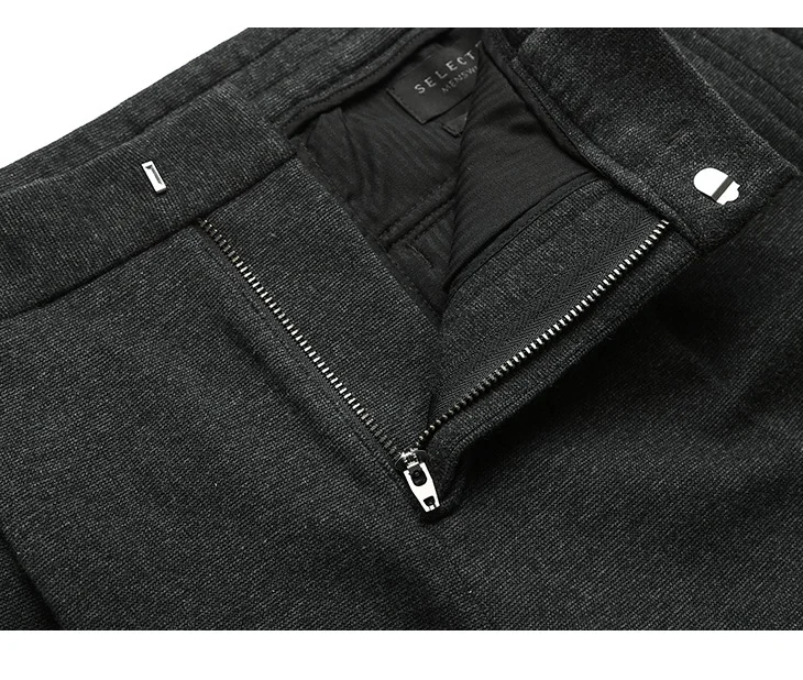 Мужские брюки из смеси хлопка с эластичной резинкой на талии S | 419114543