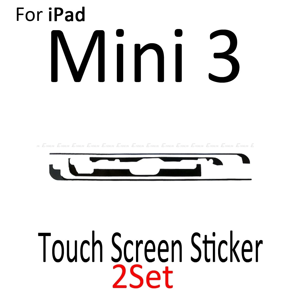 2 компл./лот, новинка, 3m, клей, средняя рамка, клейкая наклейка для iPad Air 2 Mini 1 2 3 4, сенсорный экран, дигитайзер, лента