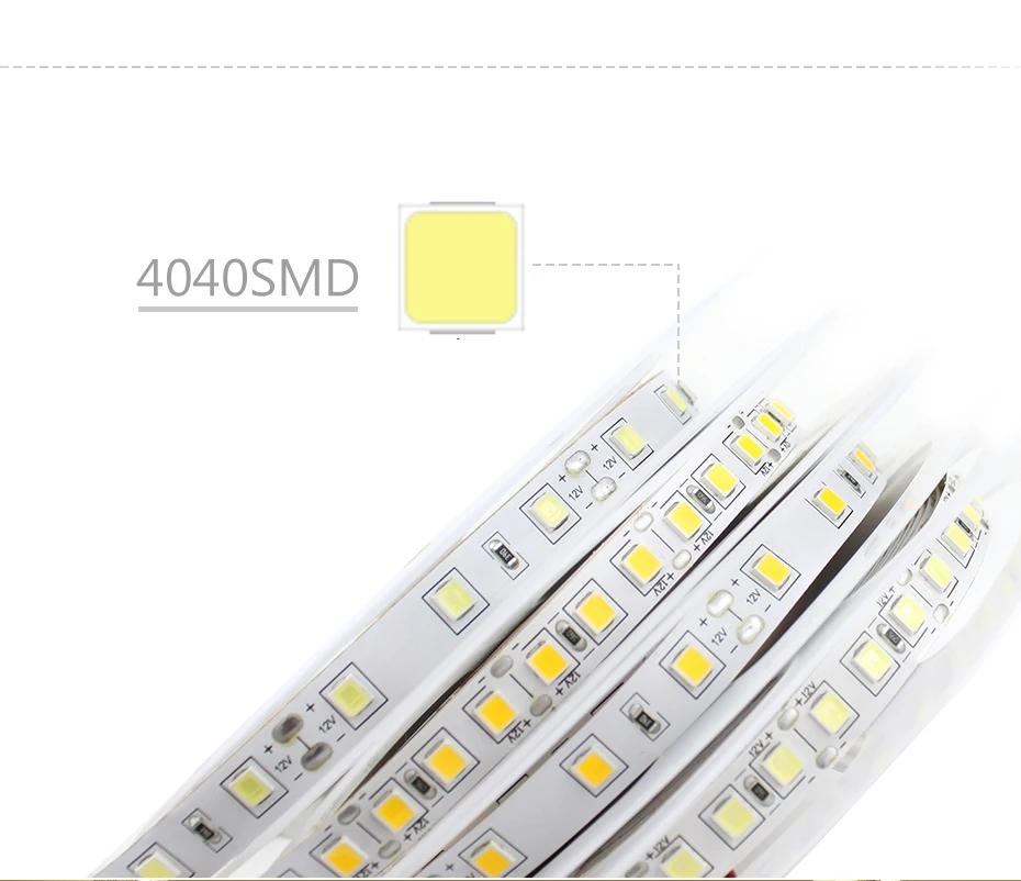 SMD 4040 Светодиодная лента Беспроводной RF пульт дистанционного управления с регулируемой яркостью 5 м гибкий светодиодный лента кухонные