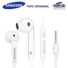 Samsung Earphone EO-EG920 Wired Headsets with Mic 3.5mm In-Ear Stereo Sport Earphones for Smartphone/PC/Pad/Laptop Galaxy S8 S9