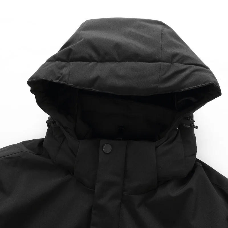 new big Plus Size 8XL 7XL 6XL 5XL 4XL Winter Jacket Men Zipper Winter Cotton Clothes Electric heating Keep warm Hat removable