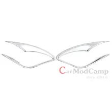 Chrome ABS Front Fog Light Lamp Eyebrow Cover Trim 2pcs For Mazda CX-5 CX5 2012-2016 Car Accessories Styling!