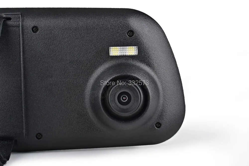 Автомобиль Зеркало заднего вида Камера 2.7 дюймов ЖК-дисплей + Зеркало заднего вида Камера Дизайн + FHD 1080 P + отдельно сзади Камера
