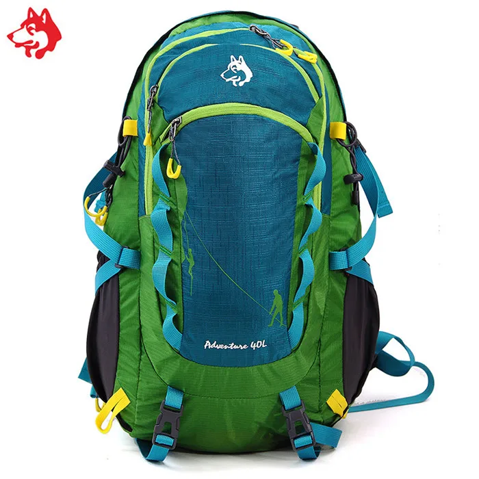 40L черный/оранжевый/темно-зеленый мужской и женский водонепроницаемый рюкзак для путешествий и походов - Цвет: Dark Green