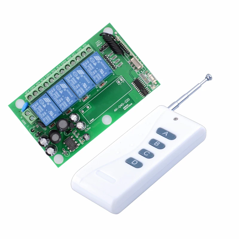 AC 85V ~ 250V 110V 220V 4CH широкое напряжение многофункциональная радиочастотная