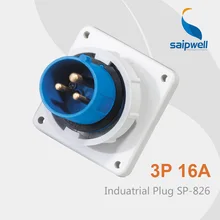 Saipwell IP67 16a 3 p разъем 250 v электрической розетки Американская классификация проводов 2р+ электронная сигарета Промышленные Пробки SP-826 высокое качество