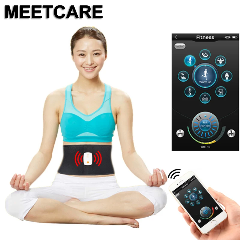 Smart Waist Massager App Control Electric Slimming Belt Abdominal