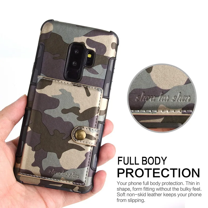 YISHANGOU Camouflage Army Camo Case For Samsung Galaxy S8 S9 Plus Note8