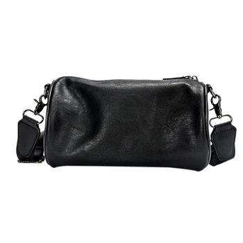 

Casual Mini Chest Bags Shoulder Bucket Crossbody Bag Small Chest Pack Leather Waterproof Men And Women Messenger Bags