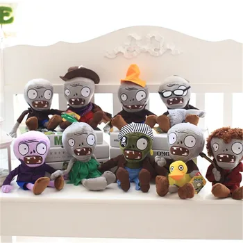 

1pcs30cm Plants vs Zombies Plush Toys 13 Styles Plants PVZ Gargantuar Hats Pirate Duck Zombie Plush Stuffed Toys Baby Toy party