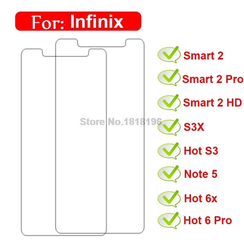 Для Infinix smart 2 HD Pro закаленное стекло для Infinix Hot 6x S3 S3X 6 Pro защитная пленка из закаленного стекла Infinix Hot 5