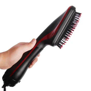 

2in1 Anion Hair Dryer Comb Straight Hair Comb Handle Thermostatic Warm Wind Electric Styler Tool Professional Blower